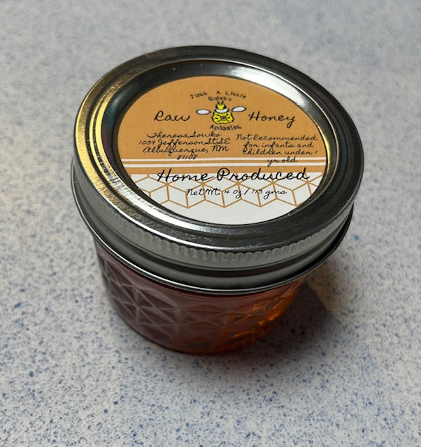 4oz Jar of Raw Honey