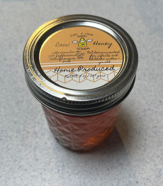 8oz Jar of Raw Honey